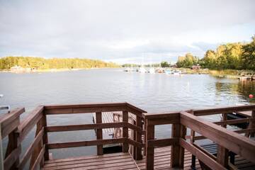 Фото номера Улучшенный коттедж с сауной Виллы Rantakari Cottage г. Котка 45
