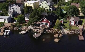 Фото номера Улучшенный коттедж с сауной Виллы Rantakari Cottage г. Котка 61